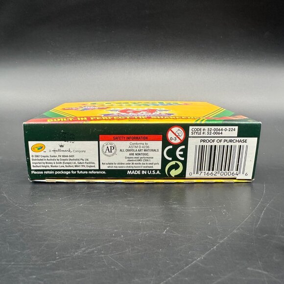Crayola Crayons 50th Birthday Edition 64 Unopened Box Built In Sharpener 2008 - Picture 6 of 11